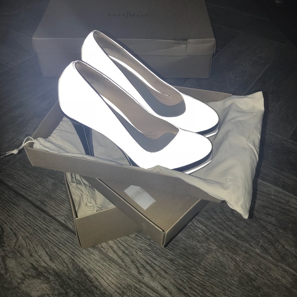 Dazzle the night away in reflective silver pumps!